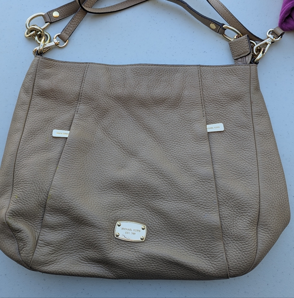 Michael Kors Brown Leather Shoulder Bag